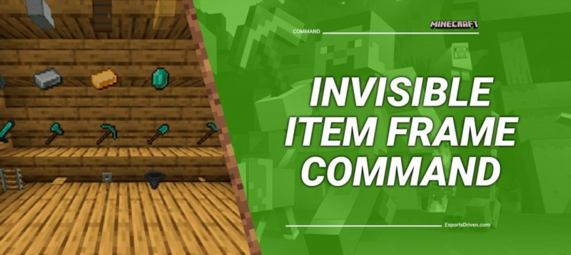 how to create invisible item frames in minecraft using simple commands 457519